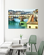 Obraz Ponte Vecchio Florencia 1781